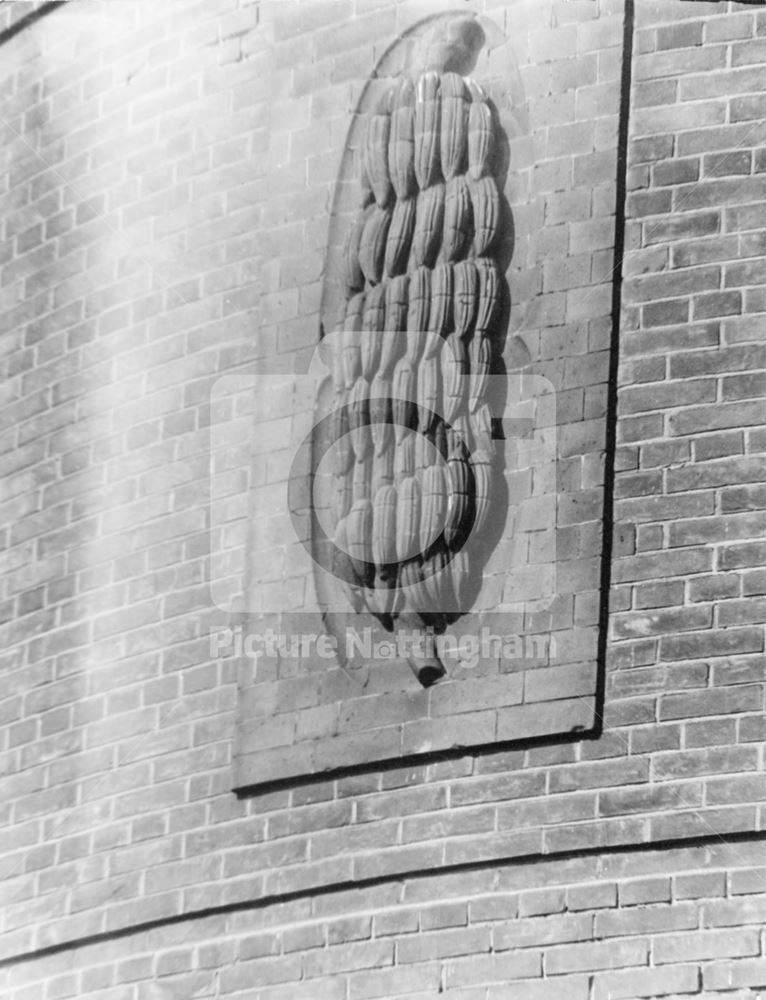 Pearson and Sons Ltd, Wholesale fruit merchants, Nottingham - detail of carved bananas