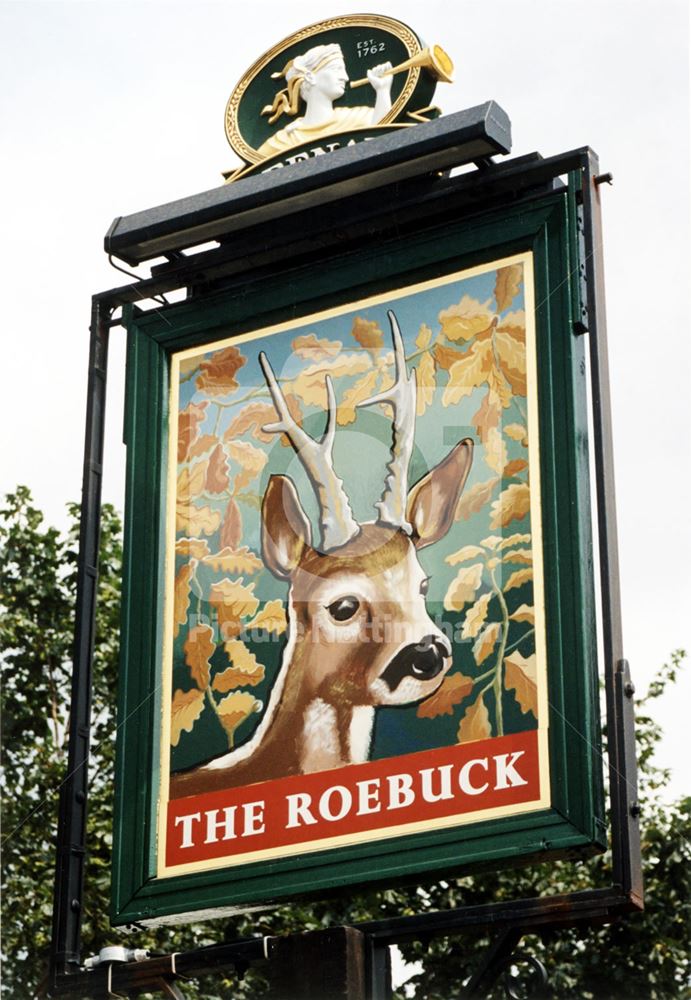 The Roebuck Public House - sign