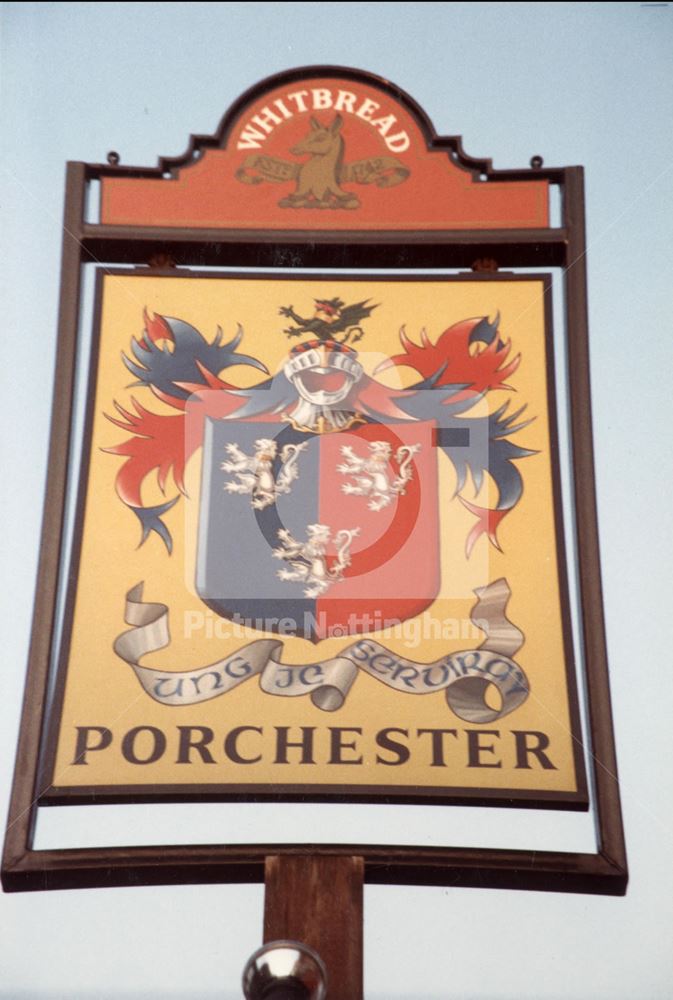 The Porchester - sign