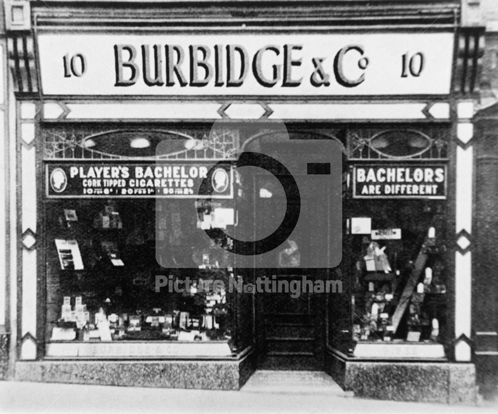 Burbidge and Co, Tobacconist's shop