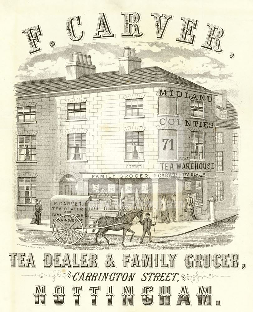 F Carver's Tea Dealer and grocer's Shop