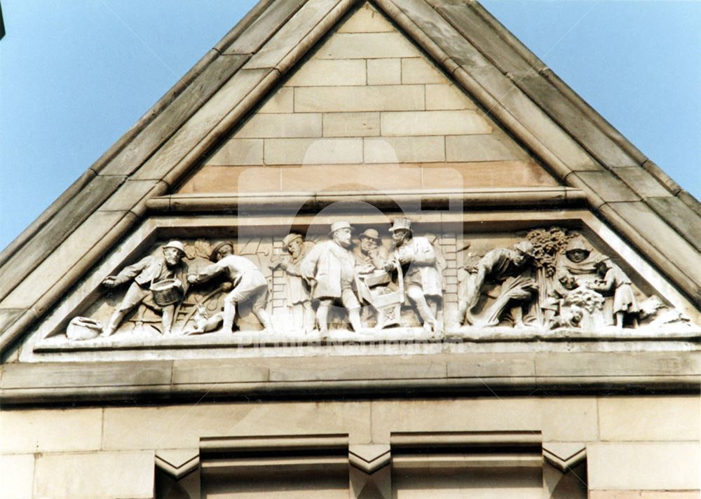 National Westminster Bank Ltd. - carved frieze depicting agriculture