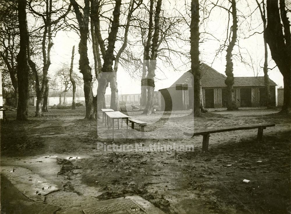 Gardens and arbours at the White Hart Inn - (The old Lenton Coffee House and Peverel Prison)