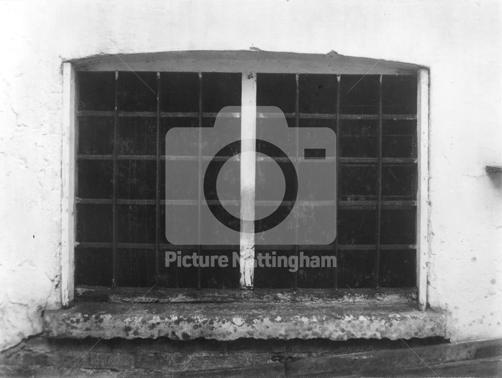 Old Window of Peverel Prison at the White Hart Inn - (The old Lenton Coffee House)