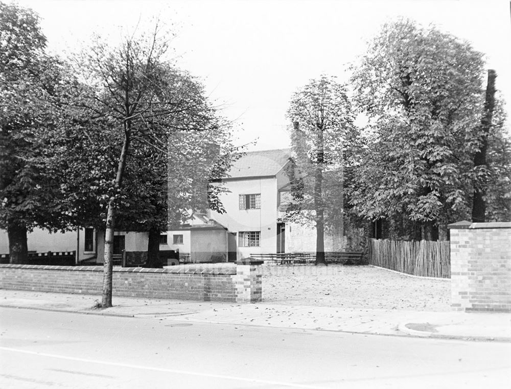 White Hart Inn - Lenton (The old Lenton Coffee House and Peverel Prison) shown after demolition of a