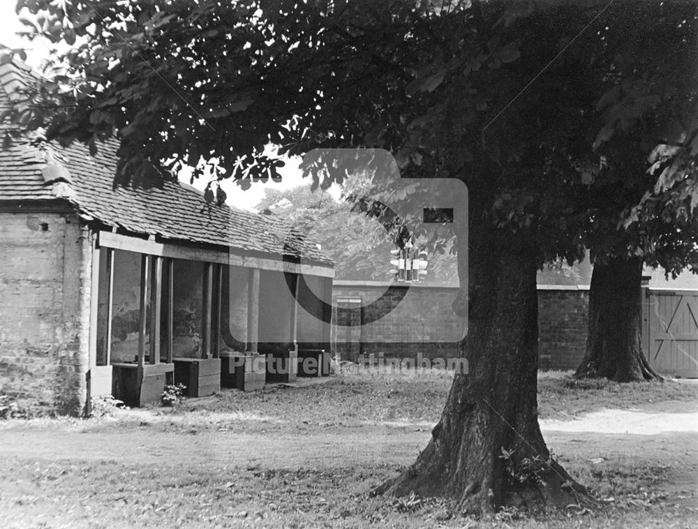 Old arbours (demolished August 1958) at the White Hart Inn - Lenton (The old Lenton Coffee House and