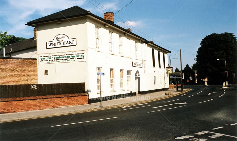 The White Hart Inn showing original mounting blocks - Lenton (The old Lenton Coffee House and Pevere