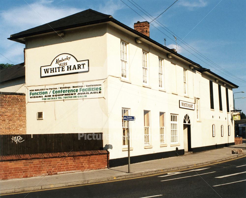 The White Hart Inn showing original mounting blocks - Lenton (The old Lenton Coffee House and Pevere