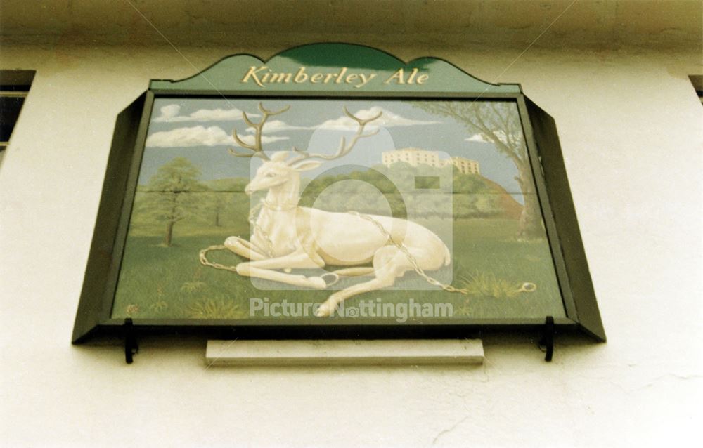 The White Hart Inn sign - Lenton (The old Lenton Coffee House and Peverel Prison)