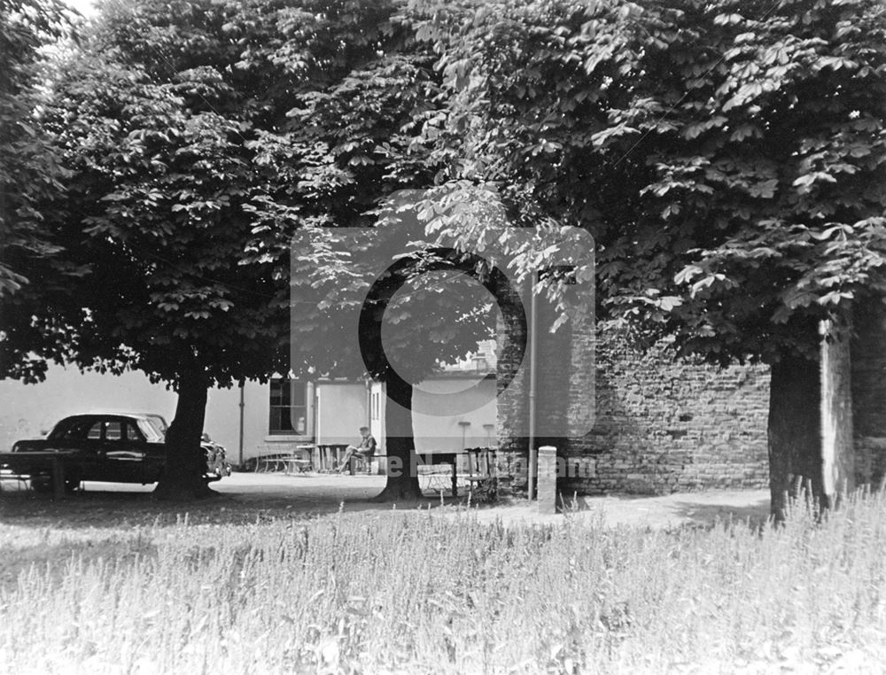 Peverel Prison and yard (before demolition in Aug 1958), White Hart Inn - Lenton (The old Lenton Cof