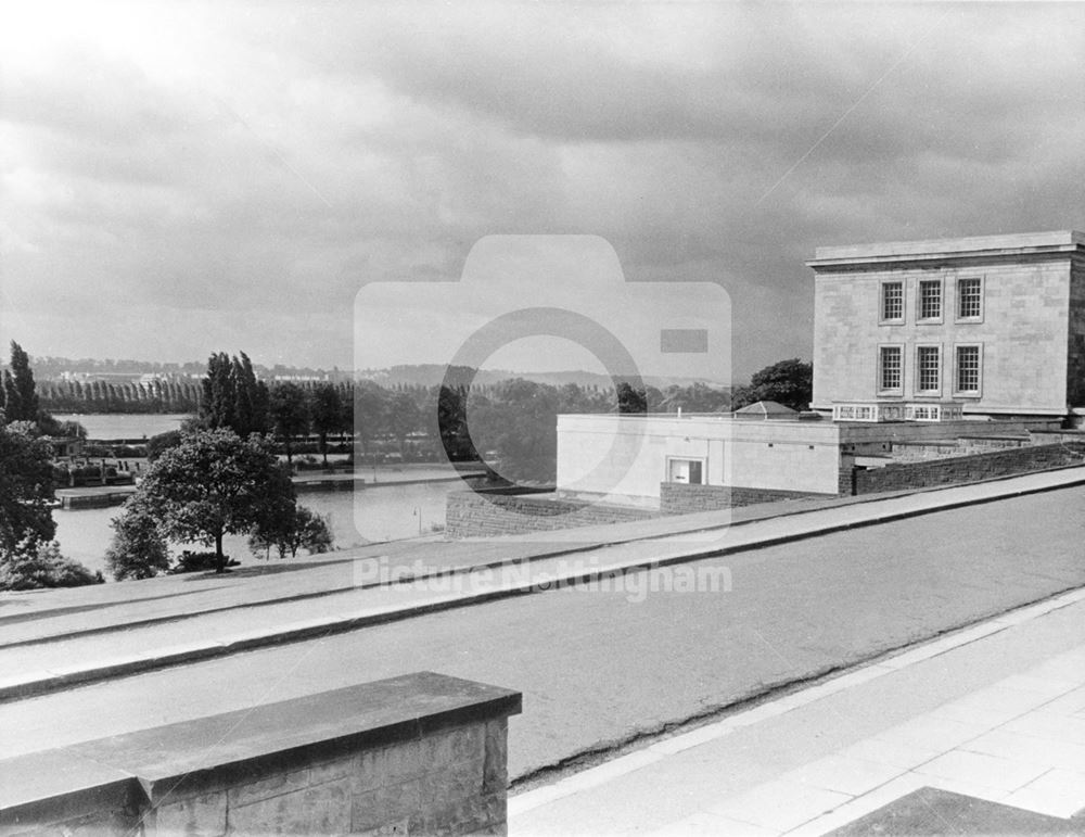 Trent Building and Highfields park from the steps of the Portland Building - University of Nottingha