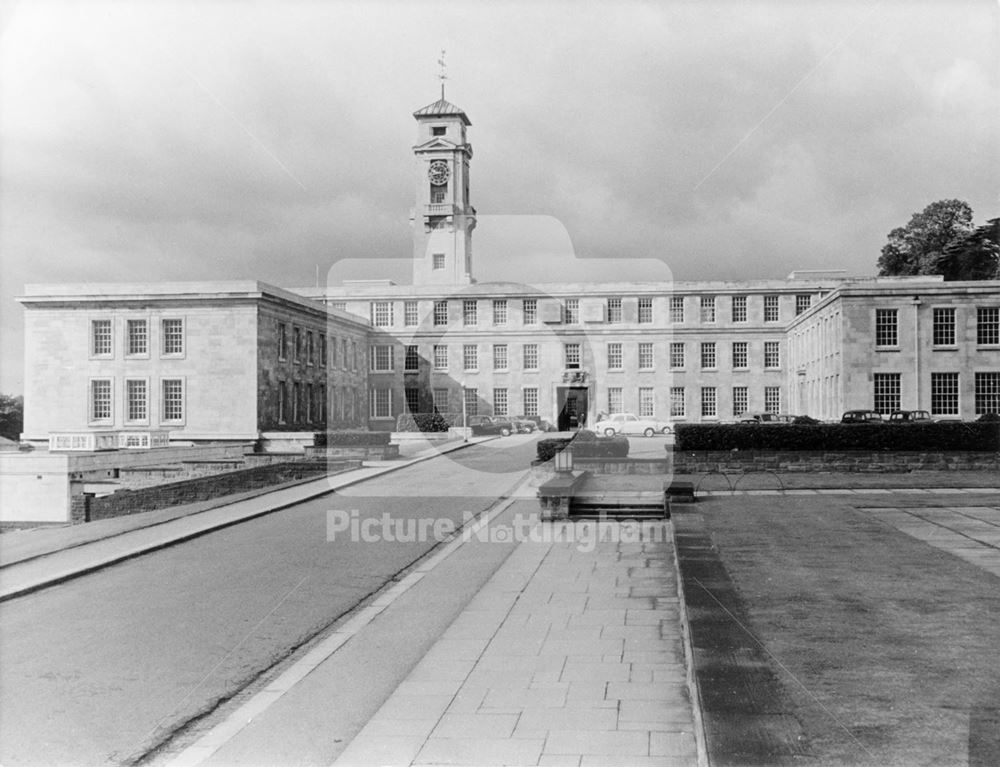 Trent Building from the steps of the Portland Building - University of Nottingham