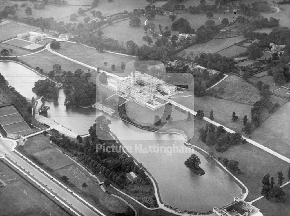 Aerial view of the University of Nottingham and Highfields park