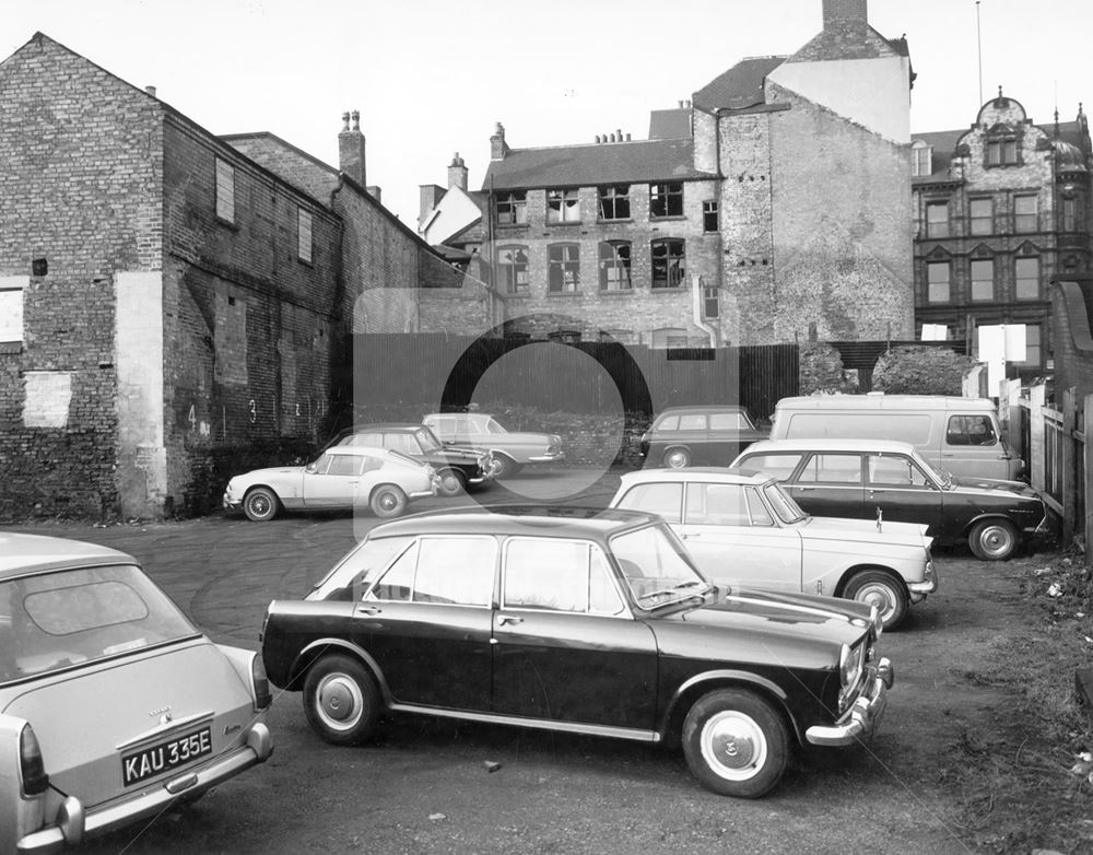 The rear of the Severns restaurant building, prior to removal