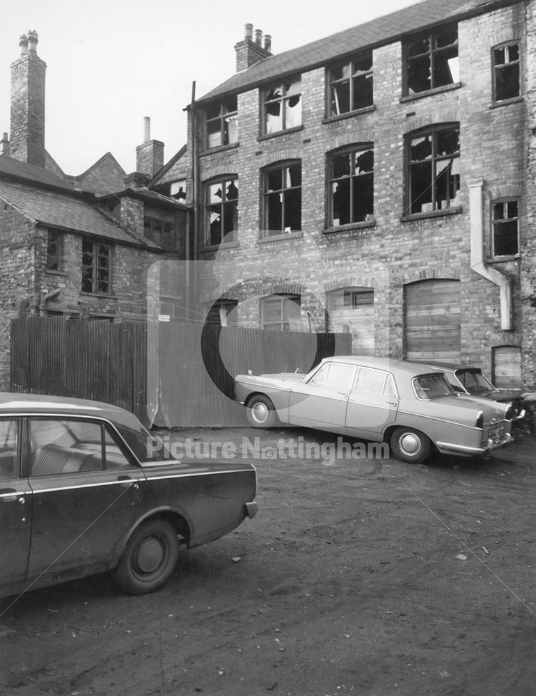 The rear of the Severns restaurant looking at the rear of 18 Weekday Cross