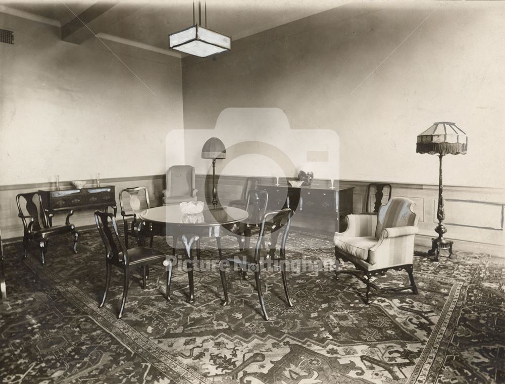 'Queens Room' Reception Room for King George V and Queen Mary, who were there for the opening ceremo