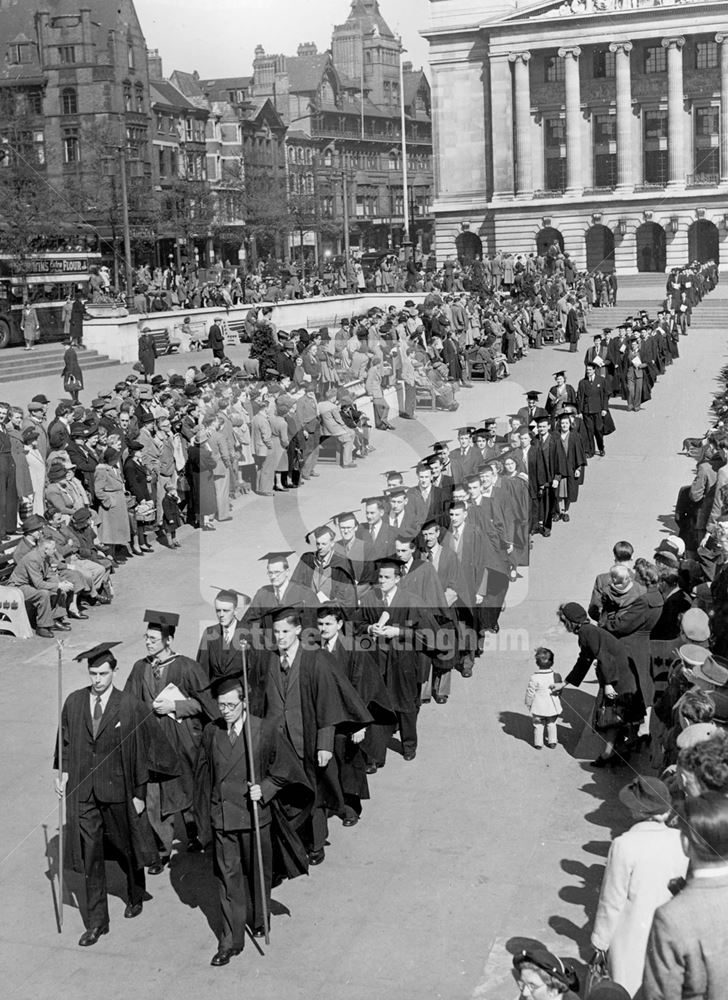 Procession after the Installation of Lord Trent as Chancellor of the University of Nottingham in the