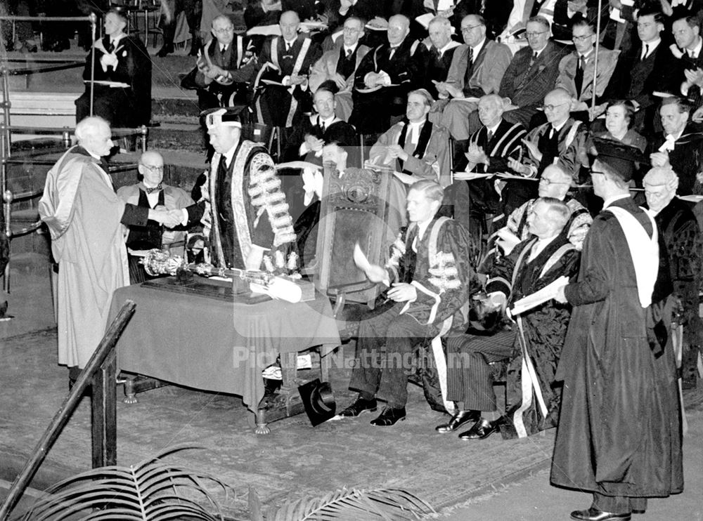 Installation of Lord Trent as Chancellor of the University of Nottingham 1949