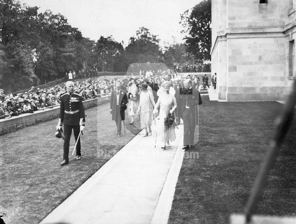 King George V and Queen Mary at the opening ceremony of the University of Nottingham 1928