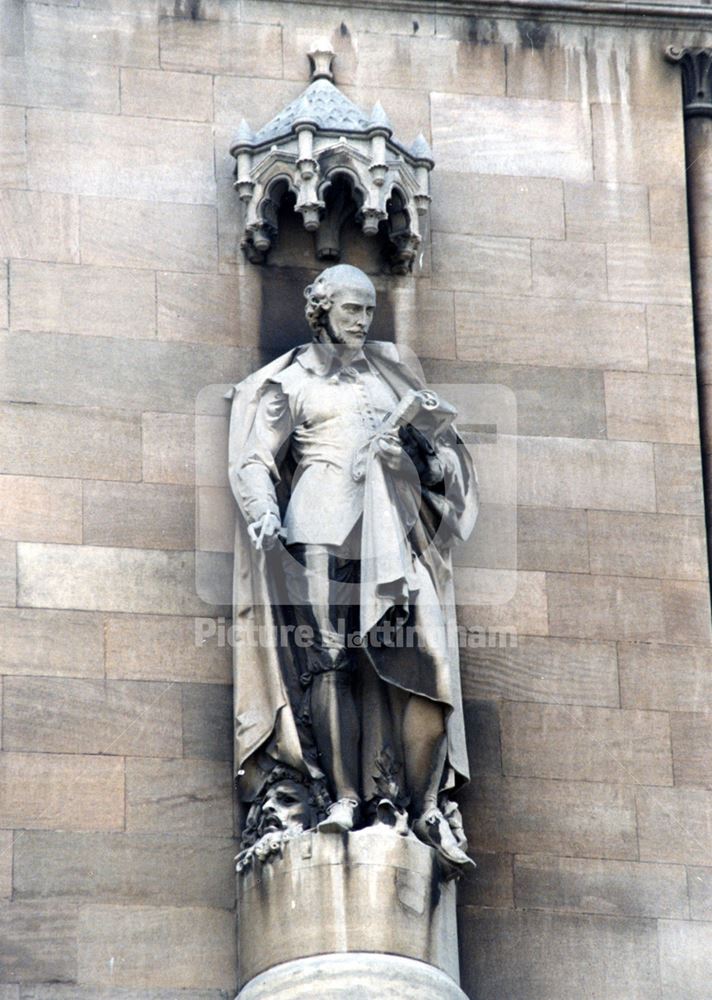 The Shakespeare statue outside the old University College