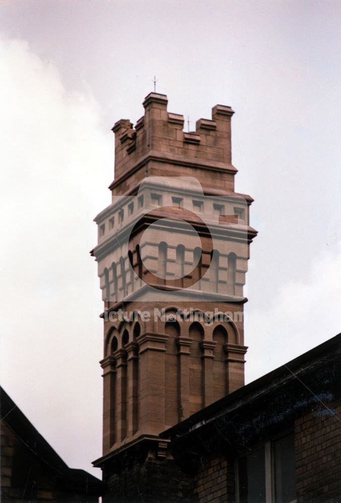 Embellished chimney on the old University College, Nottingham