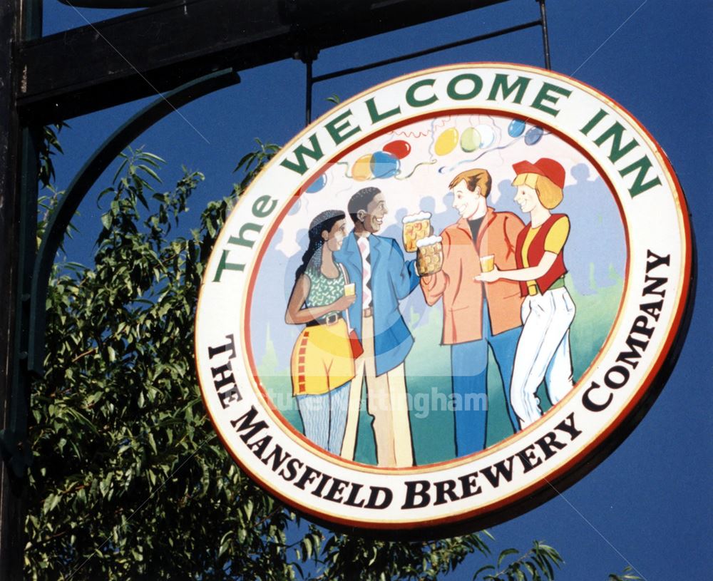 The Welcome Inn Public House - Sign, St Anns, 1995