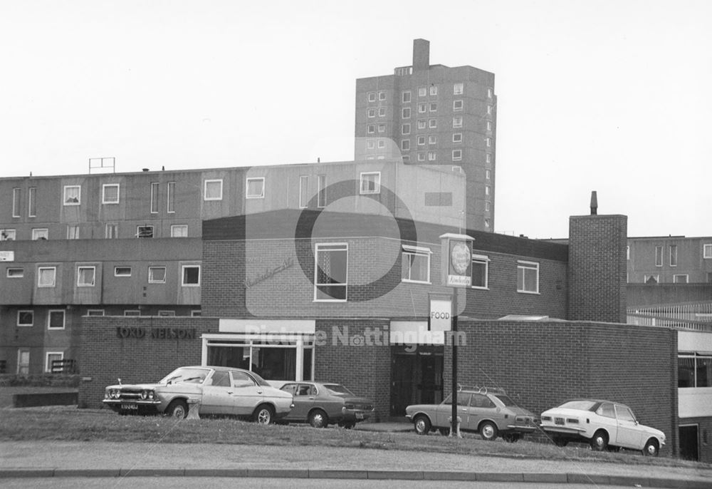 The Lord Nelson Inn Public House, Cowley Street, Basford, Nottingham, 1982