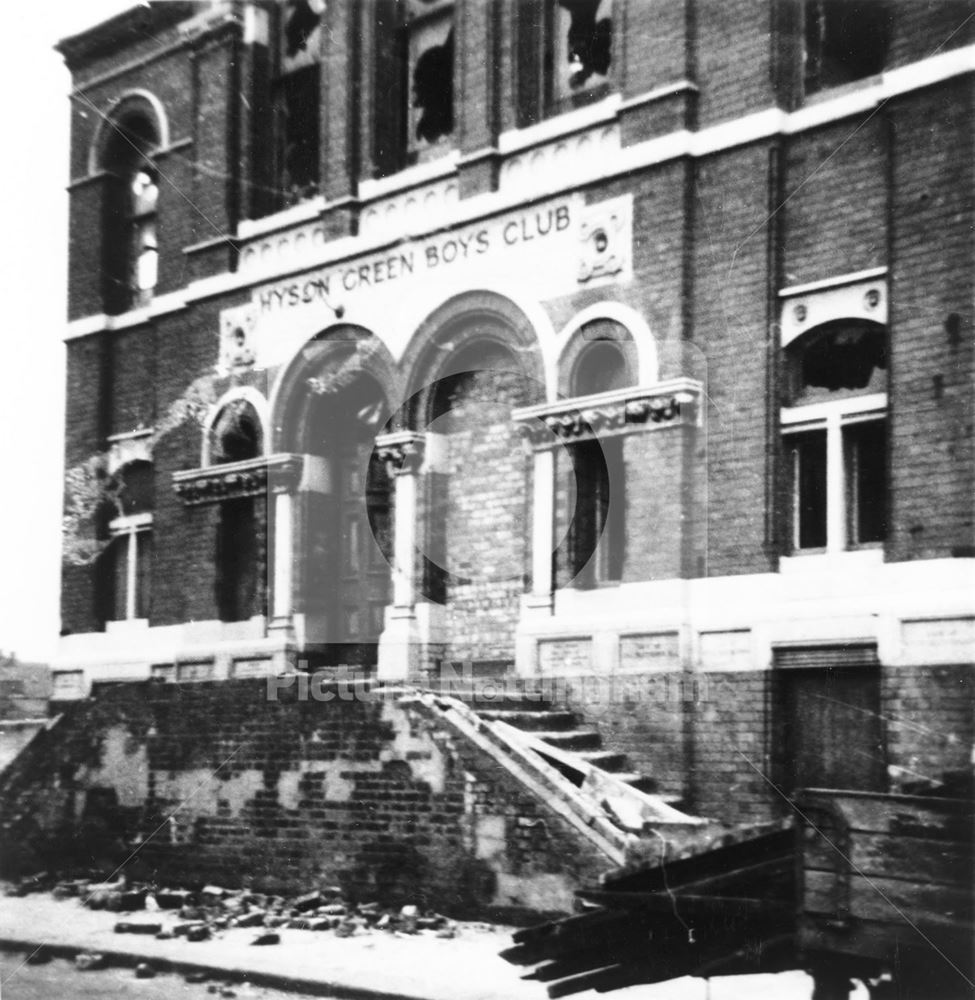 Hyson Green Boys Club, Archer Street, Nottingham, c 1962