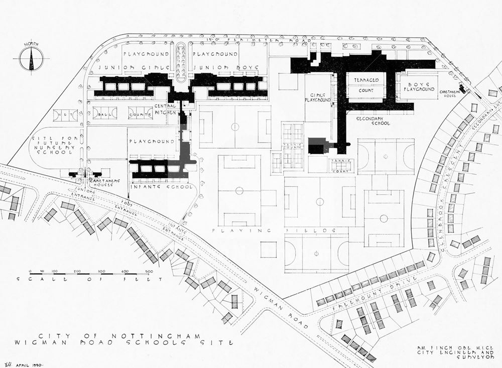 Wigman Road School - Engineers/Surveyors site plan