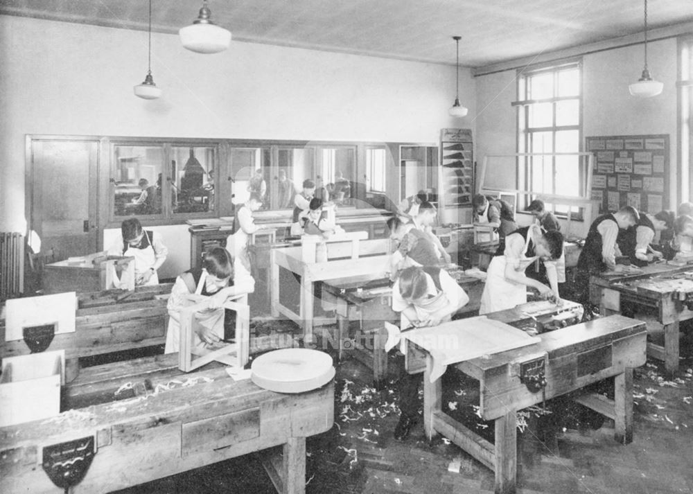 William Crane Schools - boys woodwork class