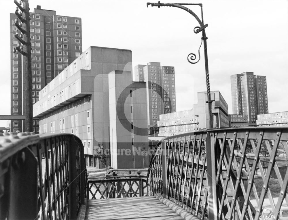 Basford Flats - viewed from Basford Crossings railway footbridge