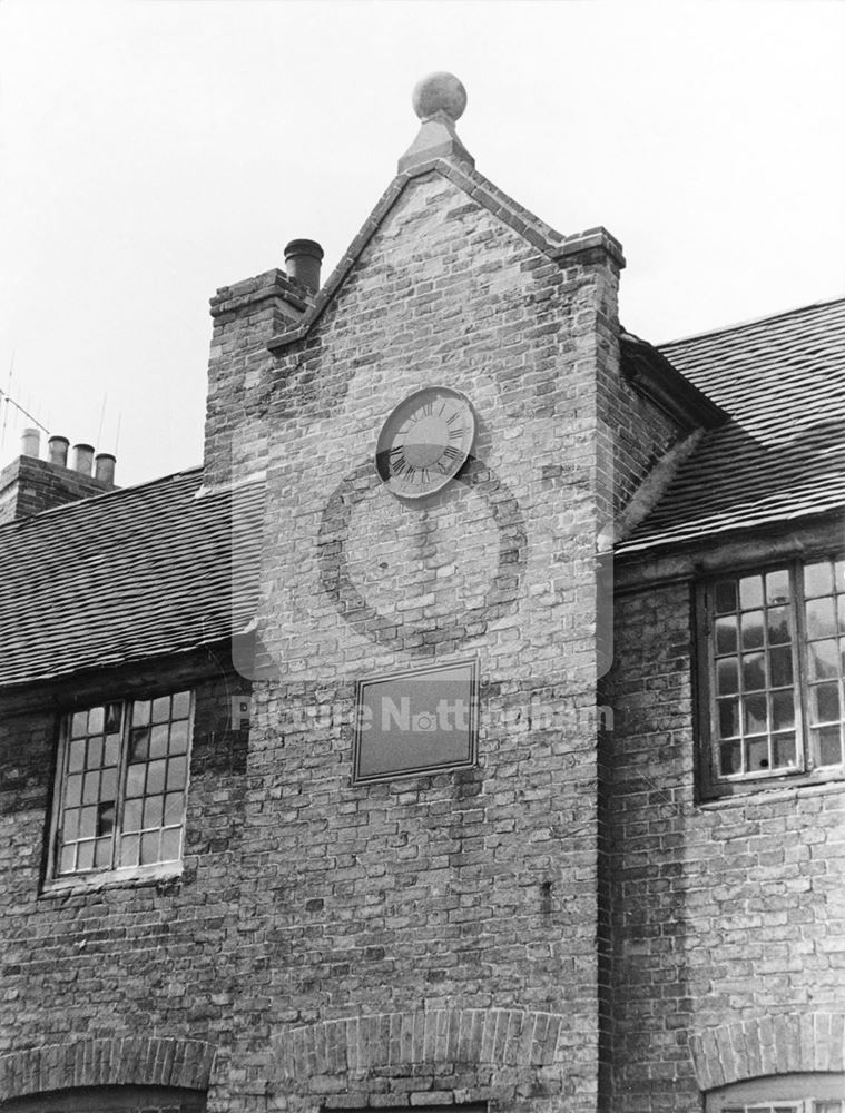 St Peter's Street, Old Radford Schoolhouse - detail of centre gable