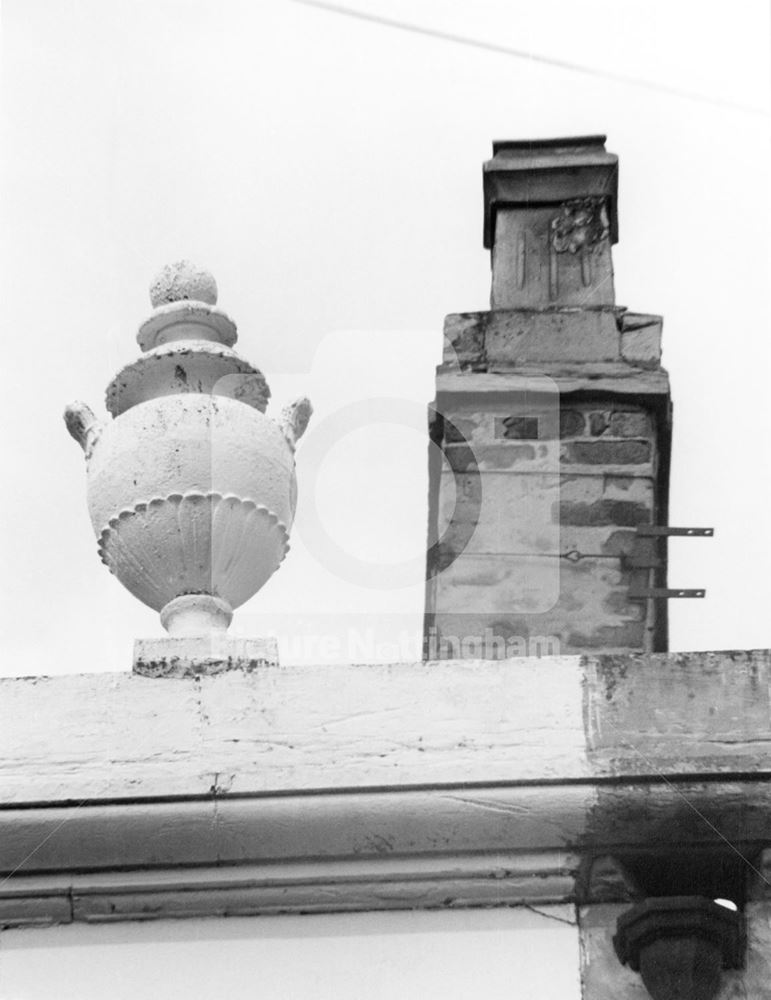 Detail of roof decoration and chimney, Belvoir Terrace, Sneinton