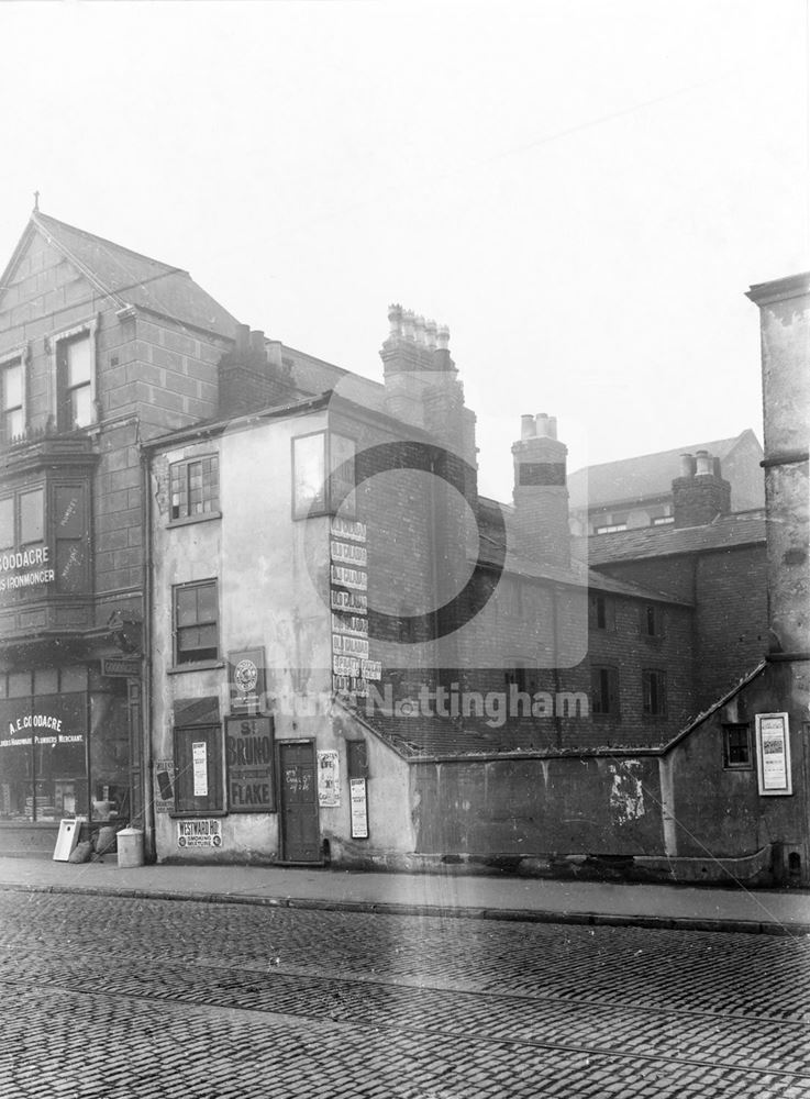 Goodacre's Ironmonger's shop at No 7, and a tobacconists at No 9 Canal Street