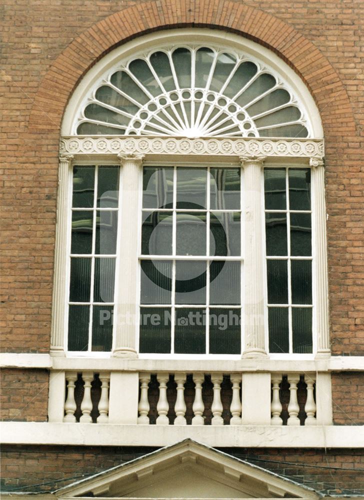 1st floor window detail of Stanford House or Earl Howe's House, 19 Castle Gate