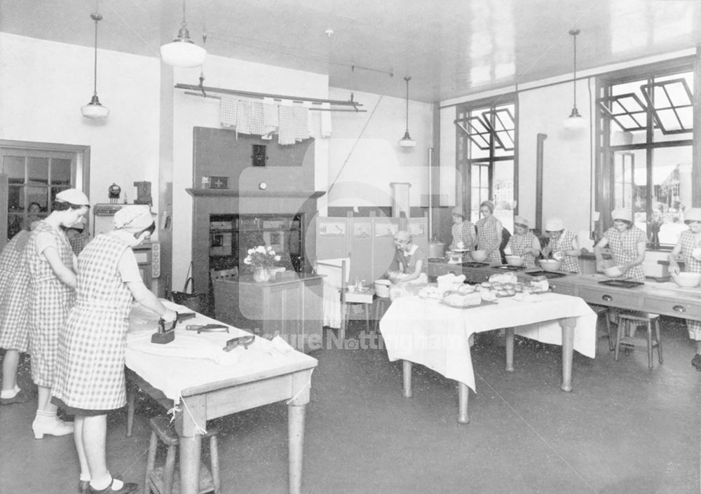 William Crane School - domestic science class