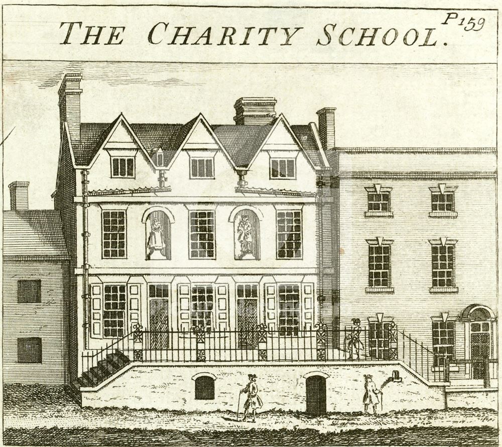 First Bluecoat School, Stoney Street, Lace Market, Nottingham, 1751