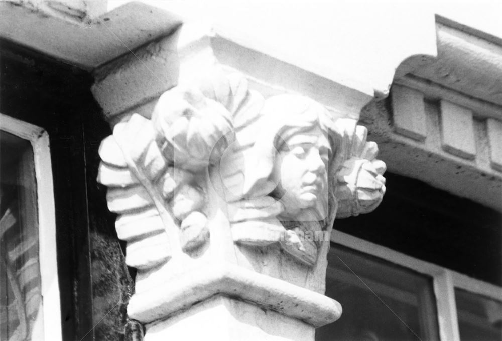 1, Baden Powell Road -carving on window mullion