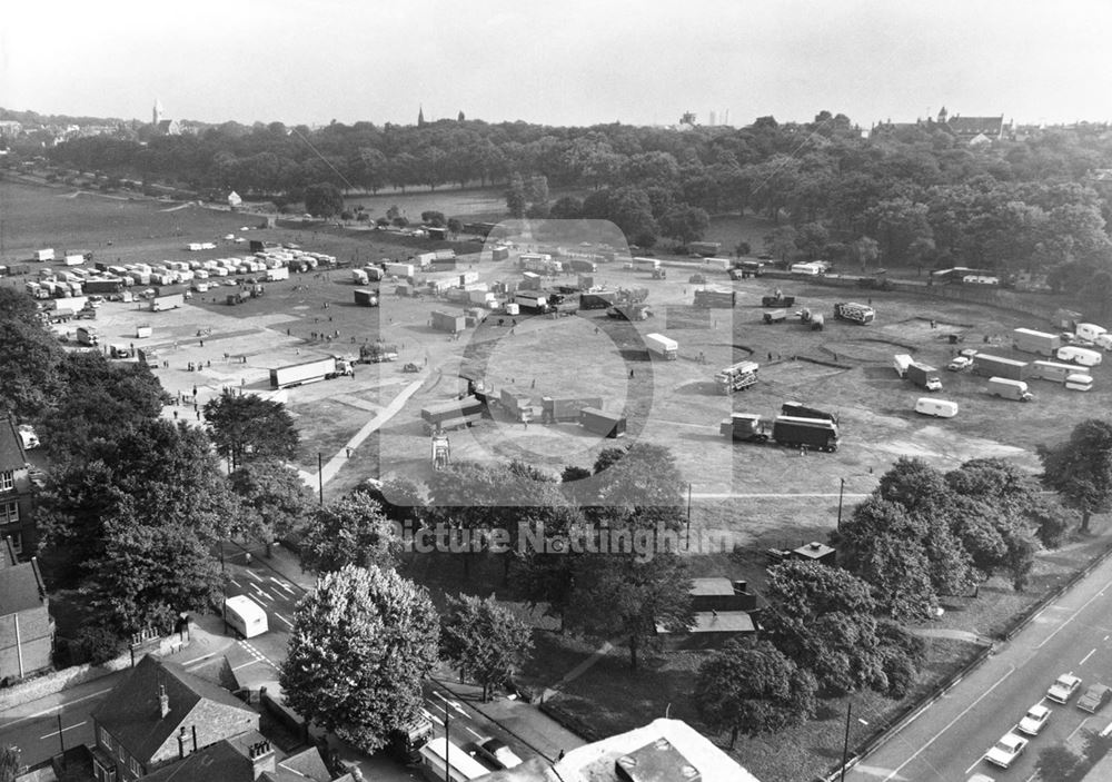 Goose Fair - Lorries departing after the Fair