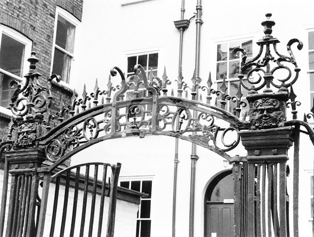 Iron gateway at Churchill House