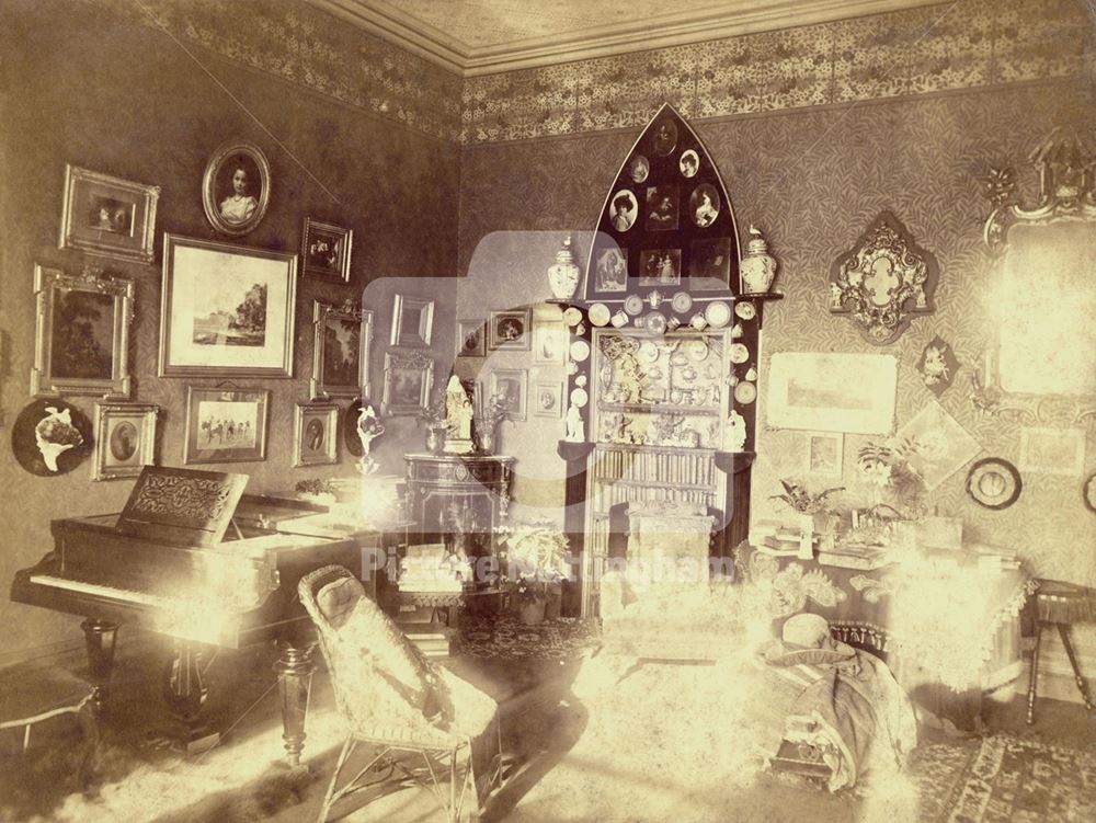 Drawing Room, Bulwell Hall, Bulwell, Nottingham, c 1900