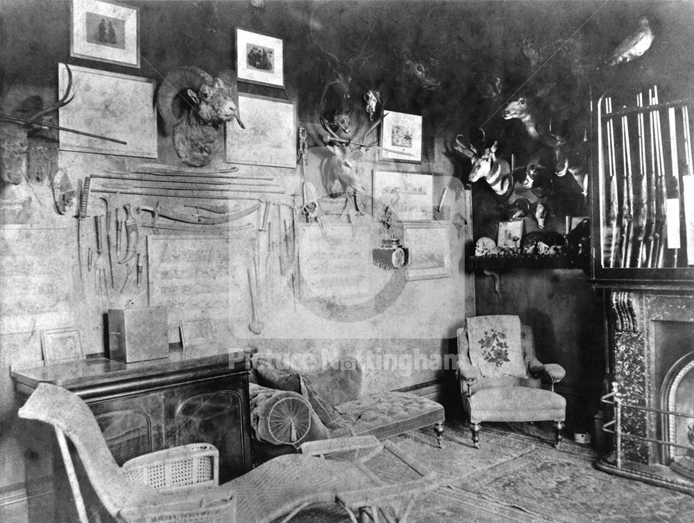 Gun Room, Bulwell Hall, Bulwell, Nottingham, c 1900