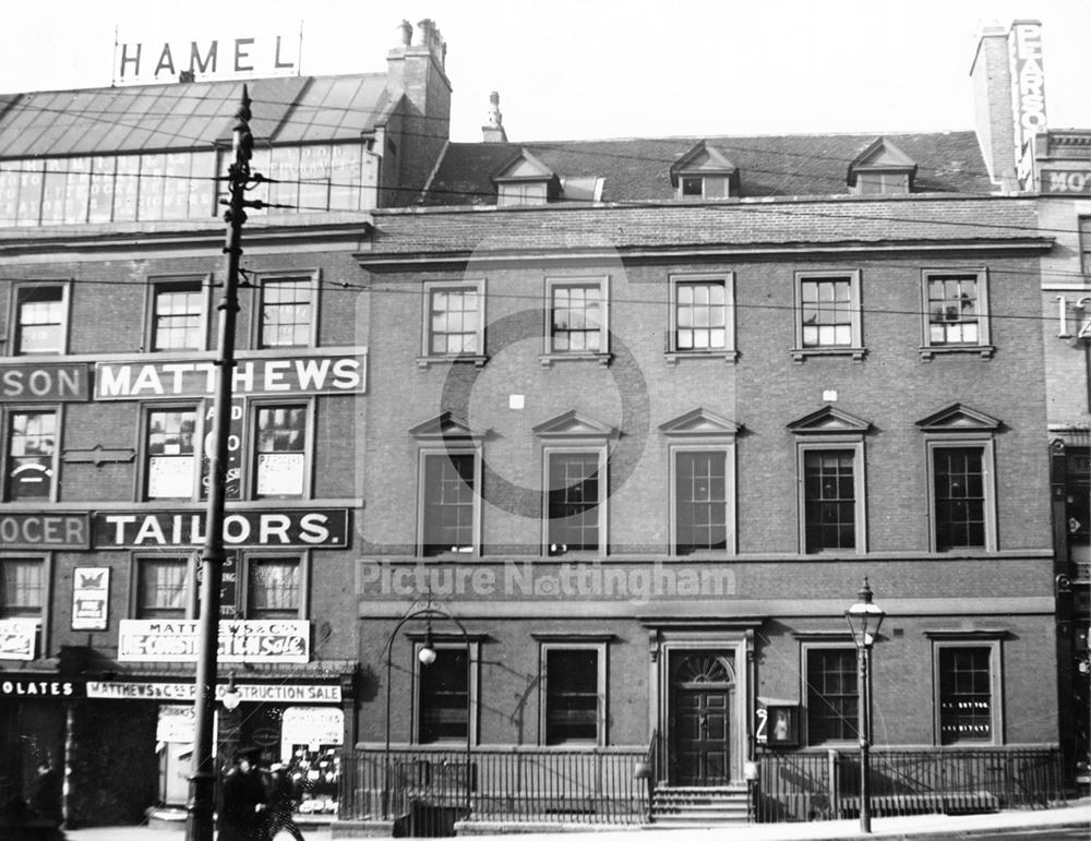 Bromley House -frontage and shops