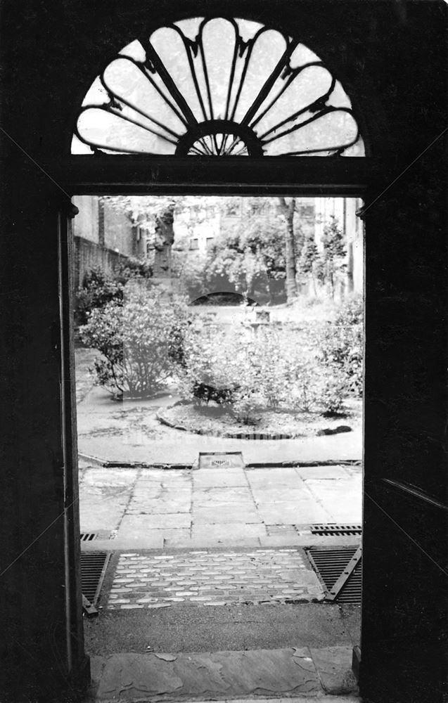 Bromley House - Fanlights and doorway leading to the garden at the rear of the house.