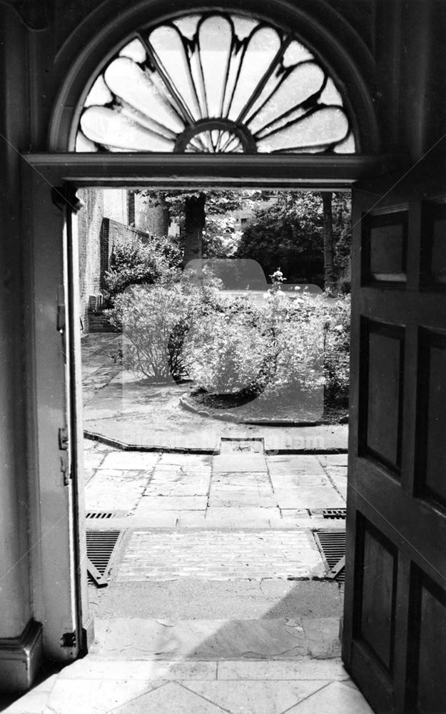 Bromley House - Fanlights and doorway leading to the garden at the rear of the house.