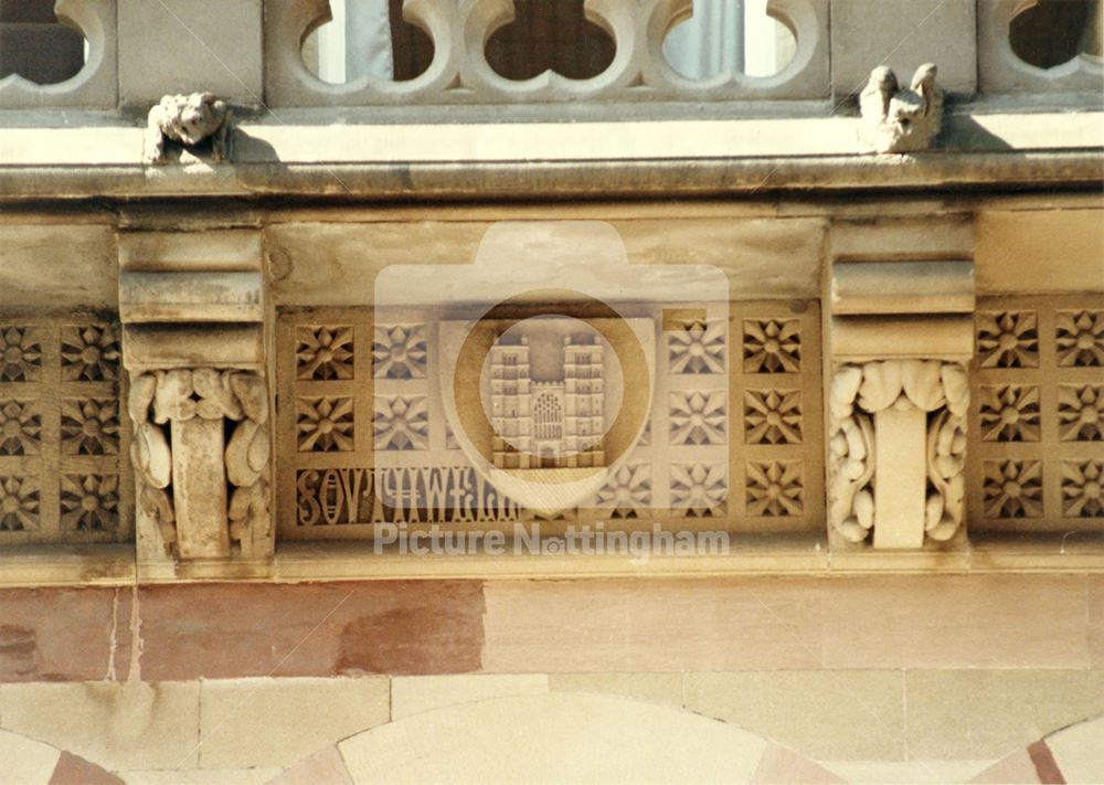 Carved detail - Nottingham and Nottinghamshire Bank (now National Westminster Bank)