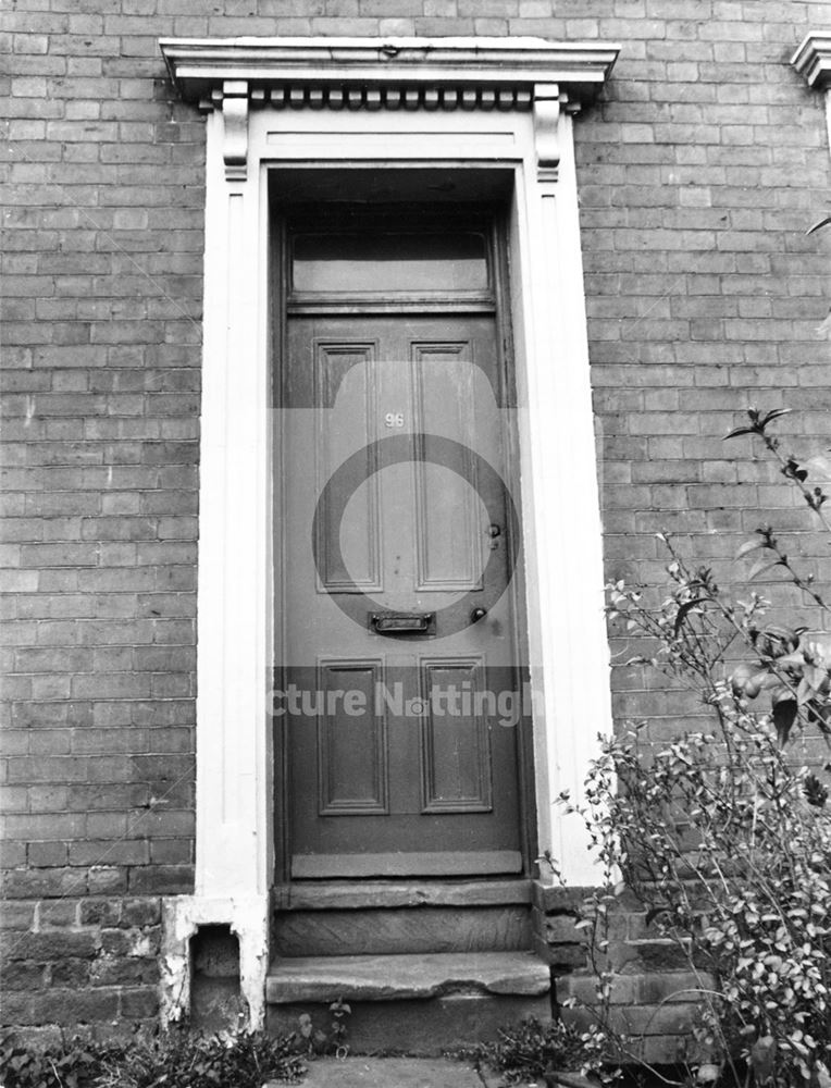 Doorway to 96 Huntingdon Street