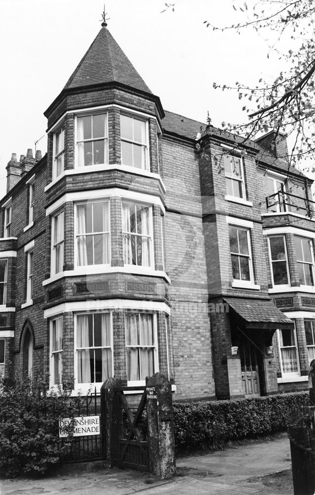 Victorian Houses, Devonshire Promenade, Lenton, Nottingham, 1975