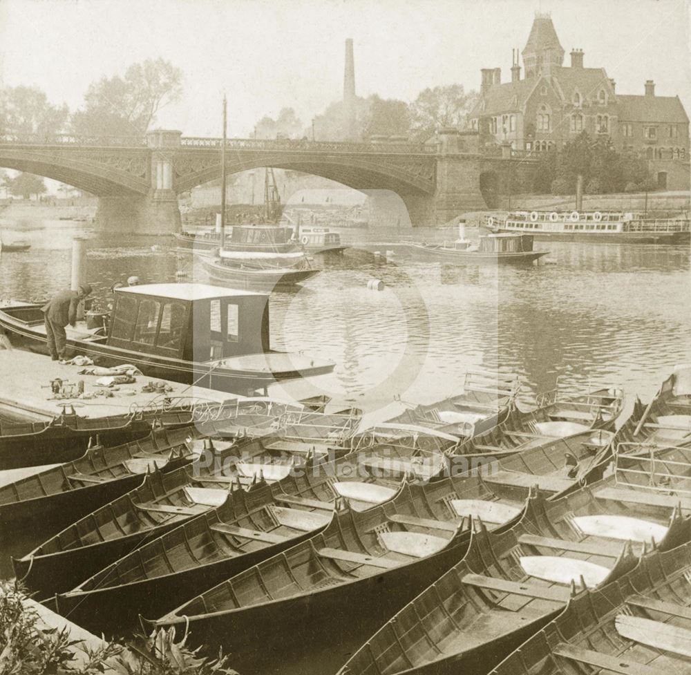 Leisure boats by Trent Bridge