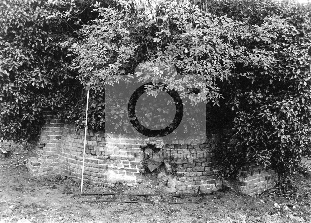 Remains of the Brick Base of Harrington's Post Mill, Grassington Road, Radford, Nottingham, 1983